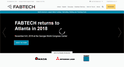 Desktop Screenshot of fabtechexpo.com