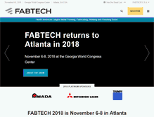 Tablet Screenshot of fabtechexpo.com